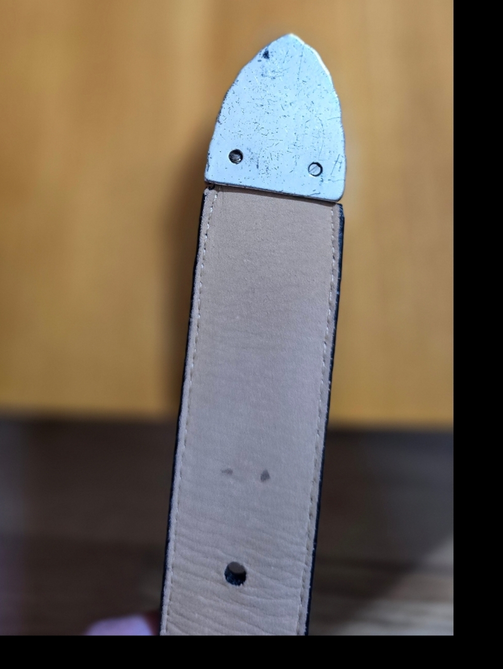 Brighton Leather Belt Croc Alligator Embossed Silver Toned Buckle Black Medium M - Picture 4 of 10